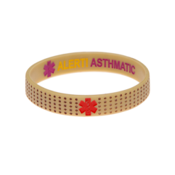 Asthma Bracelet Beige Reversible