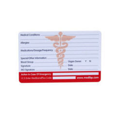 medical alert card