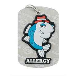 Fish Allergy Dog Tag Anaphylaxis Large