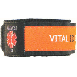 Medical ID Orange Wristband