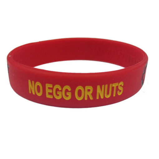 egg and nut allergy wristband