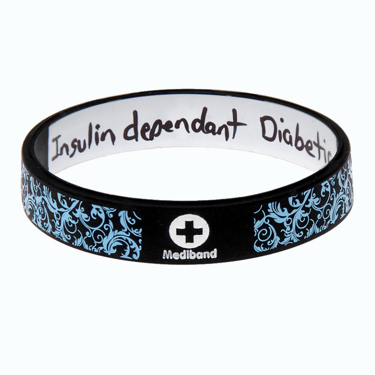 Medical ID Bracelet Silicone Medical Alert Wristbands
