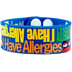 Write on Kids I Have Allergies Wristband