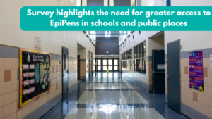 Survey highlights the need for greater access to EpiPens in schools and public places