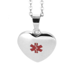 Heart Medical ID Necklace