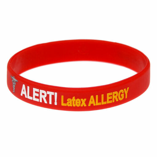 Latex Allergy medical alert bracelet