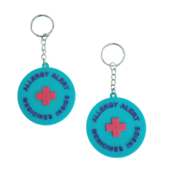 Allergy Alert Keychain Medicines Inside