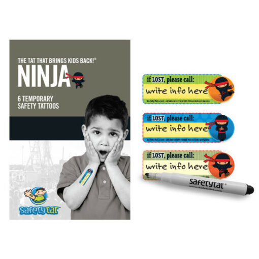 Child Safety Tattoo - Ninja Pack