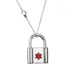 Padlock Medical ID Necklace