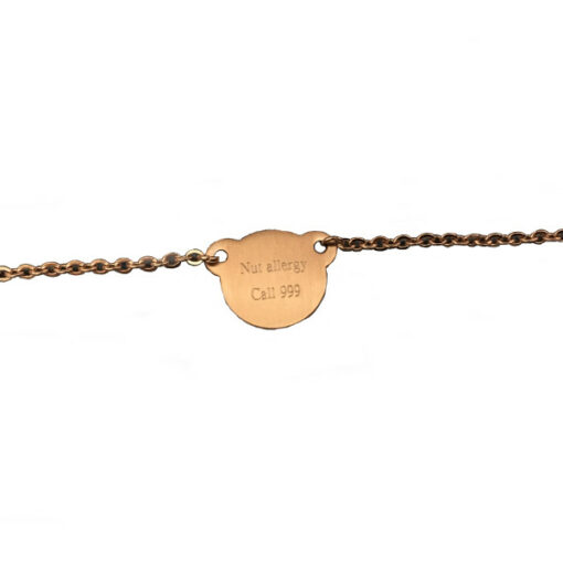 Nut Allergy Light Chain Bracelet