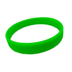 Green dialysis alert wristband