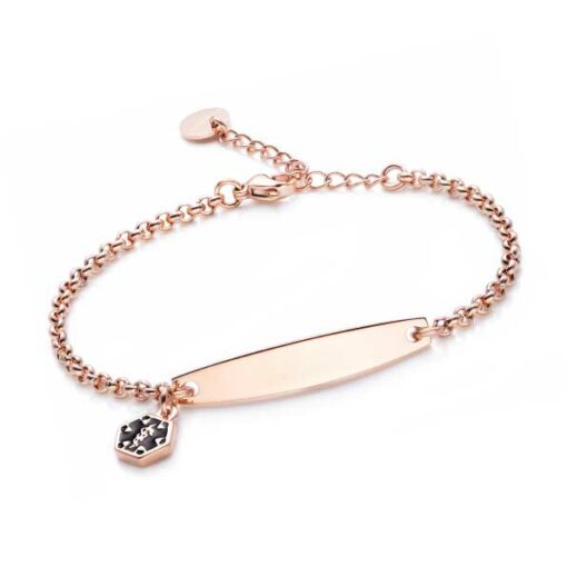 Rolo-Chain-Rose-Gold-Medical-ID-Bracelet