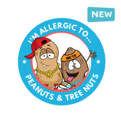 peanut and tree nut allergy stickers