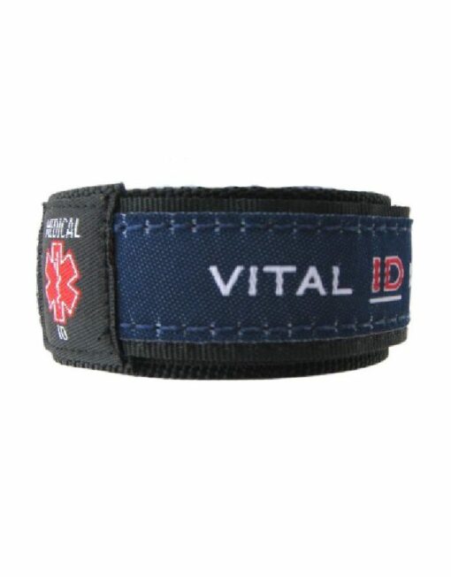 Medical ID Wristband - Navy Blue