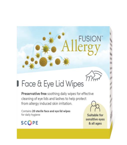 Fusion Allergy Face & Eyelid Wipes