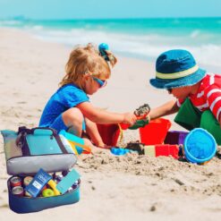 Beach Tote Bag with Insulated Cooler Compartment 9