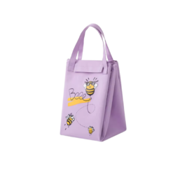 Insulated Lunch Bag - Dual Function table cover picnic bag Purple